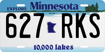 MN license plate 627RKS