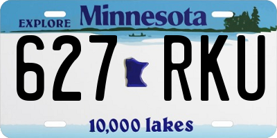 MN license plate 627RKU