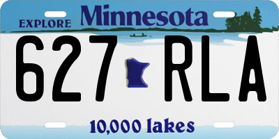 MN license plate 627RLA