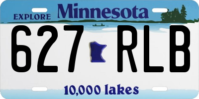 MN license plate 627RLB