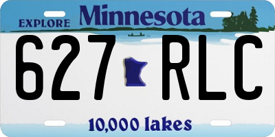 MN license plate 627RLC