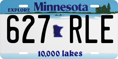 MN license plate 627RLE