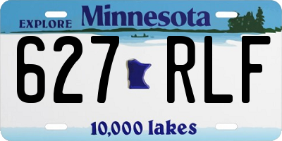 MN license plate 627RLF