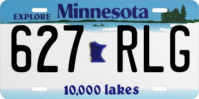MN license plate 627RLG