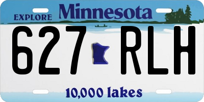 MN license plate 627RLH