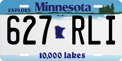 MN license plate 627RLI