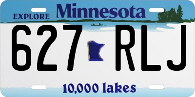 MN license plate 627RLJ