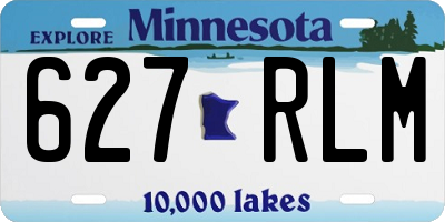 MN license plate 627RLM