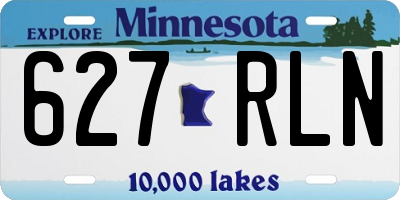MN license plate 627RLN