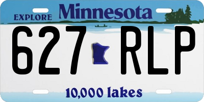 MN license plate 627RLP