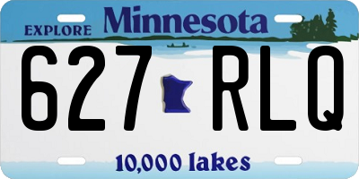 MN license plate 627RLQ