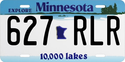 MN license plate 627RLR