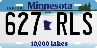 MN license plate 627RLS