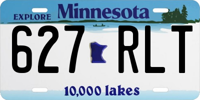 MN license plate 627RLT