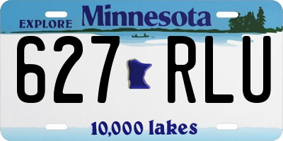 MN license plate 627RLU