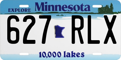 MN license plate 627RLX