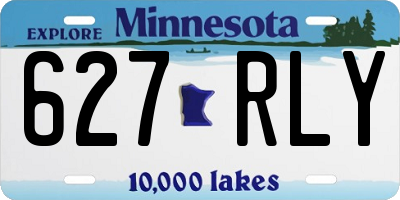 MN license plate 627RLY