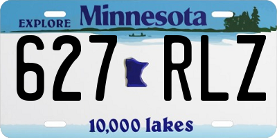 MN license plate 627RLZ