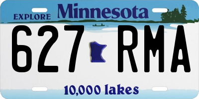 MN license plate 627RMA