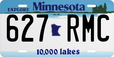 MN license plate 627RMC