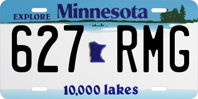 MN license plate 627RMG