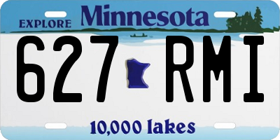 MN license plate 627RMI