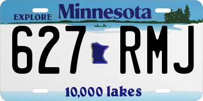 MN license plate 627RMJ