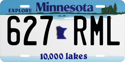 MN license plate 627RML