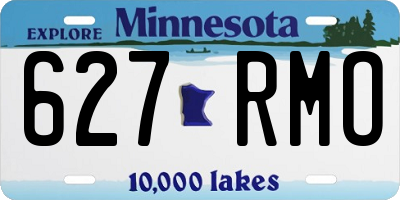 MN license plate 627RMO