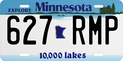 MN license plate 627RMP