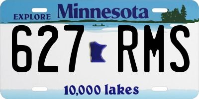 MN license plate 627RMS