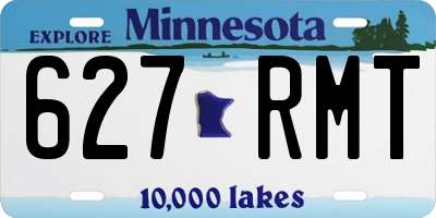 MN license plate 627RMT