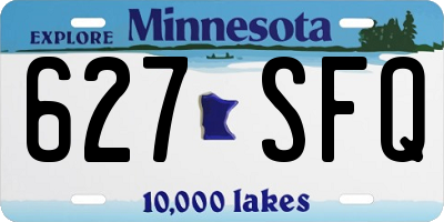 MN license plate 627SFQ