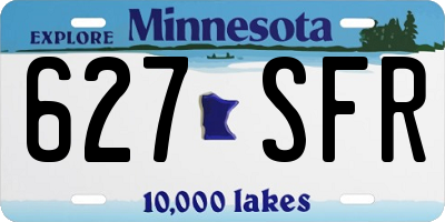 MN license plate 627SFR