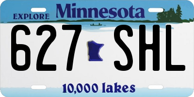 MN license plate 627SHL