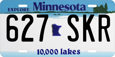 MN license plate 627SKR