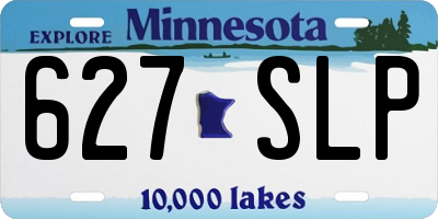 MN license plate 627SLP