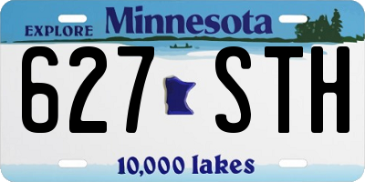 MN license plate 627STH