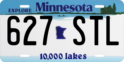 MN license plate 627STL