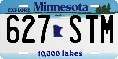 MN license plate 627STM