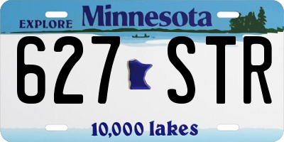 MN license plate 627STR