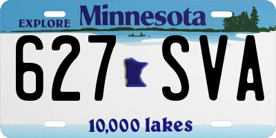MN license plate 627SVA