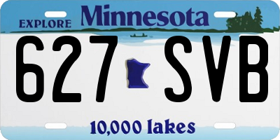 MN license plate 627SVB