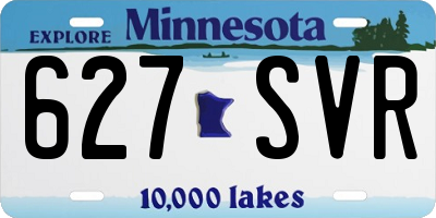 MN license plate 627SVR
