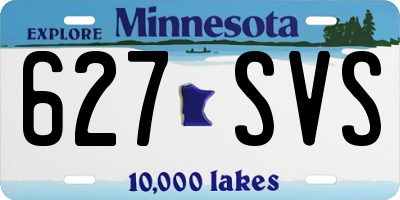 MN license plate 627SVS