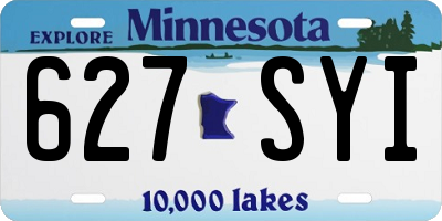 MN license plate 627SYI
