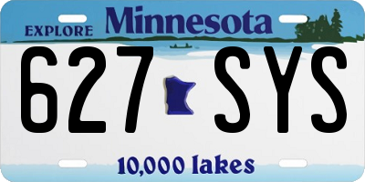 MN license plate 627SYS
