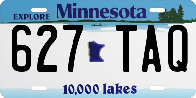 MN license plate 627TAQ