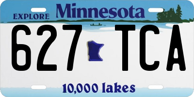 MN license plate 627TCA