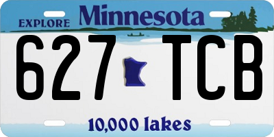 MN license plate 627TCB